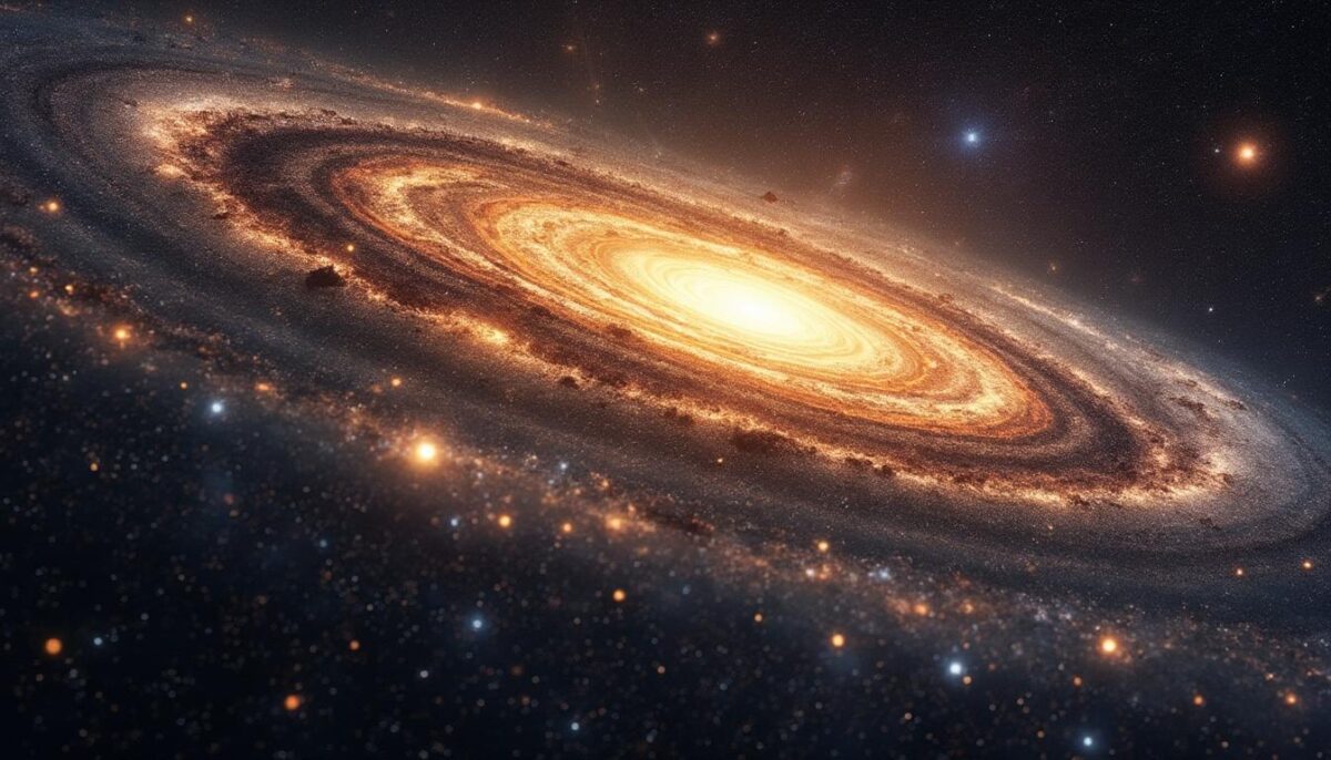 am rand der milchstraße gewinnt dunkle materie erneut an einfluss und verändert unser verständnis des universums.