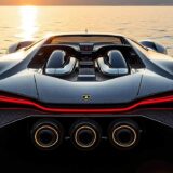 lamborghini enthüllt ein luxuriöses boot mit drei kraftvollen v16-motoren und einer gesamtleistung von 7600 ps – eine spektakuläre fusion aus geschwindigkeit, design und innovation auf dem wasser.