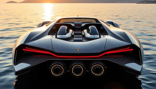 lamborghini enthüllt ein luxuriöses boot mit drei kraftvollen v16-motoren und einer gesamtleistung von 7600 ps – eine spektakuläre fusion aus geschwindigkeit, design und innovation auf dem wasser.